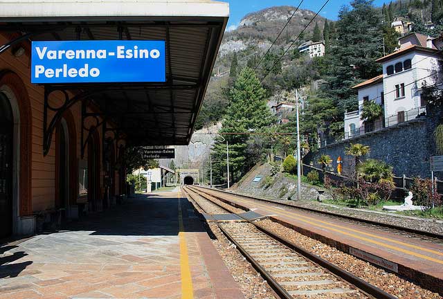 Railway station of Varenna